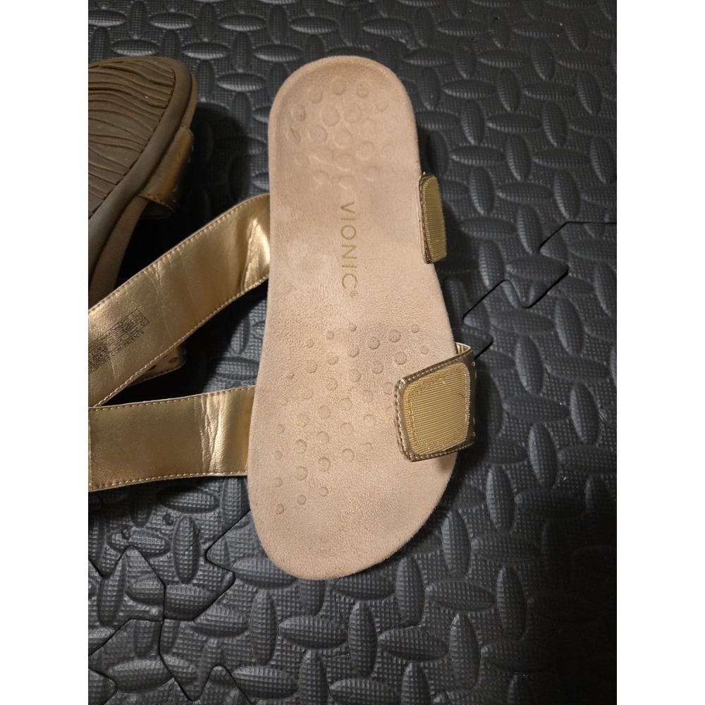 Vionic Randi Metallic Slide Sandals Size 7.5 - Picture 5 of 5